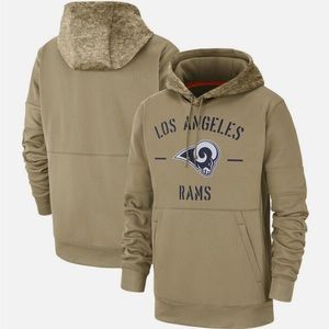 Brand NEW Los Angeles LA Rams Salute to Service Sweatshirt Size Large Nike